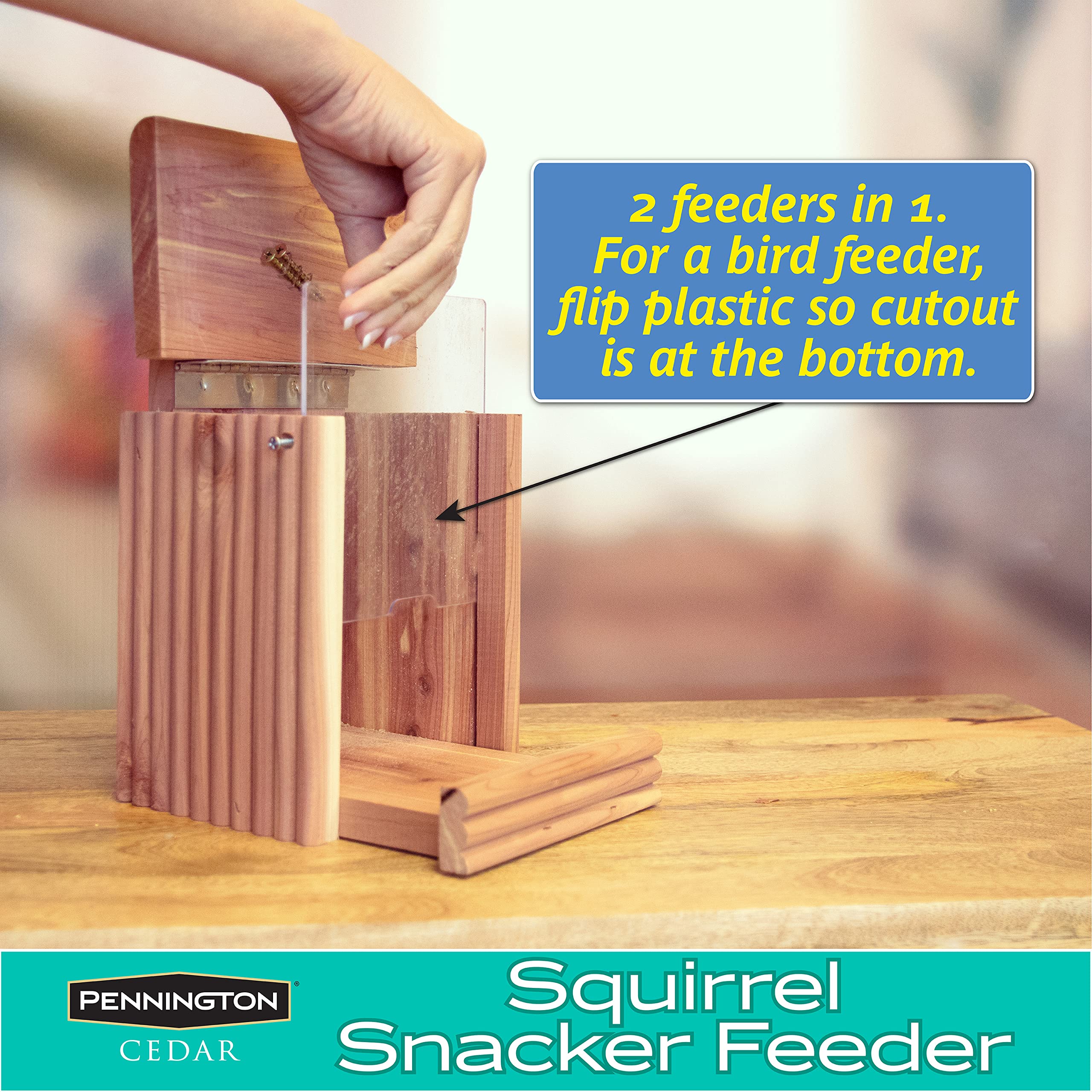 Pennington Cedar Squirrel Snacker 2.75 lbs capacity for mixed seed
