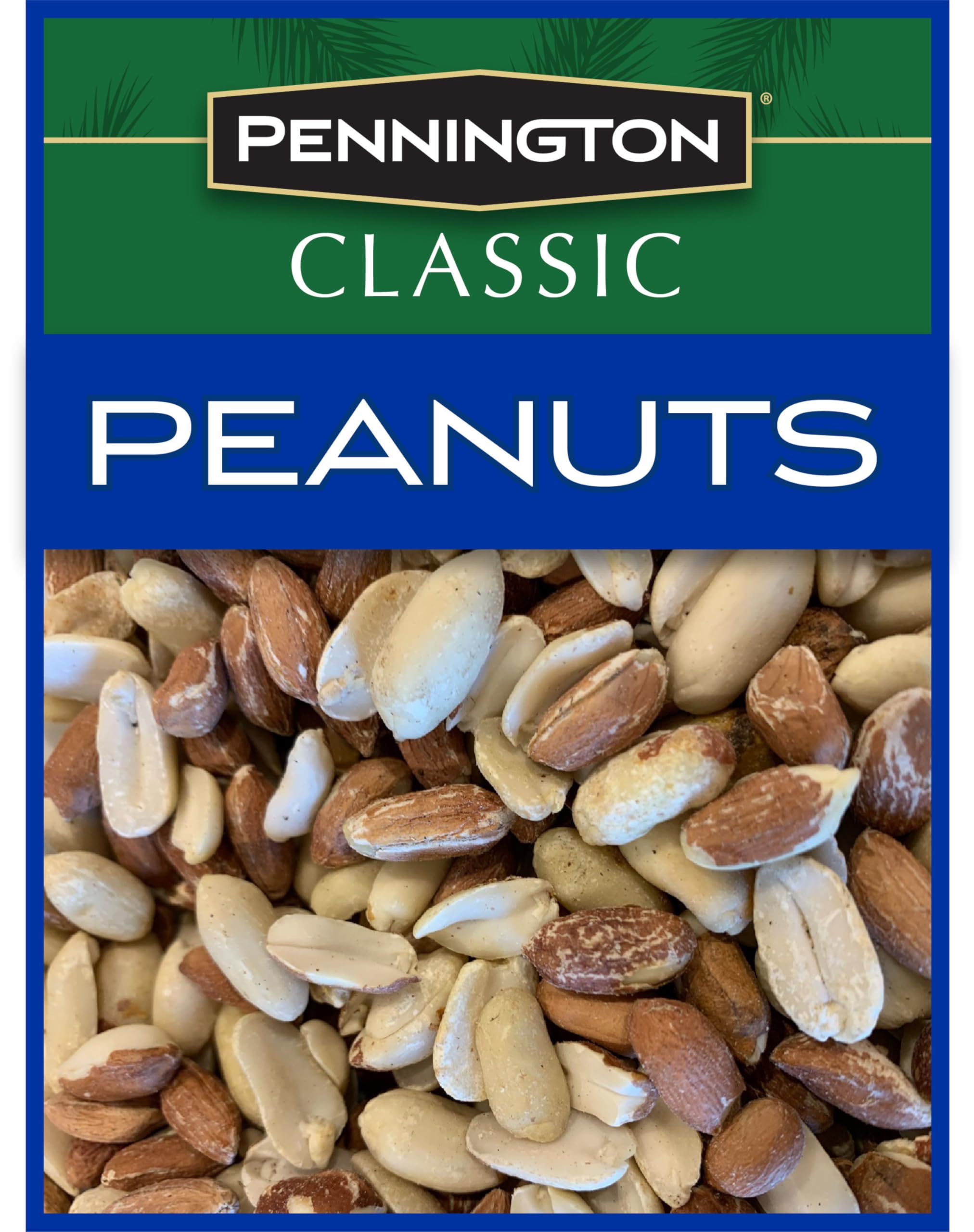 Pennington shelled peanuts on the ground illustrate a possible deterrent for squirrels.