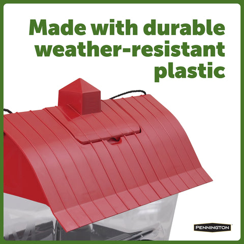 Pennington Country Barn Hopper Feeder base diverter; reduces seed buildup and waste.