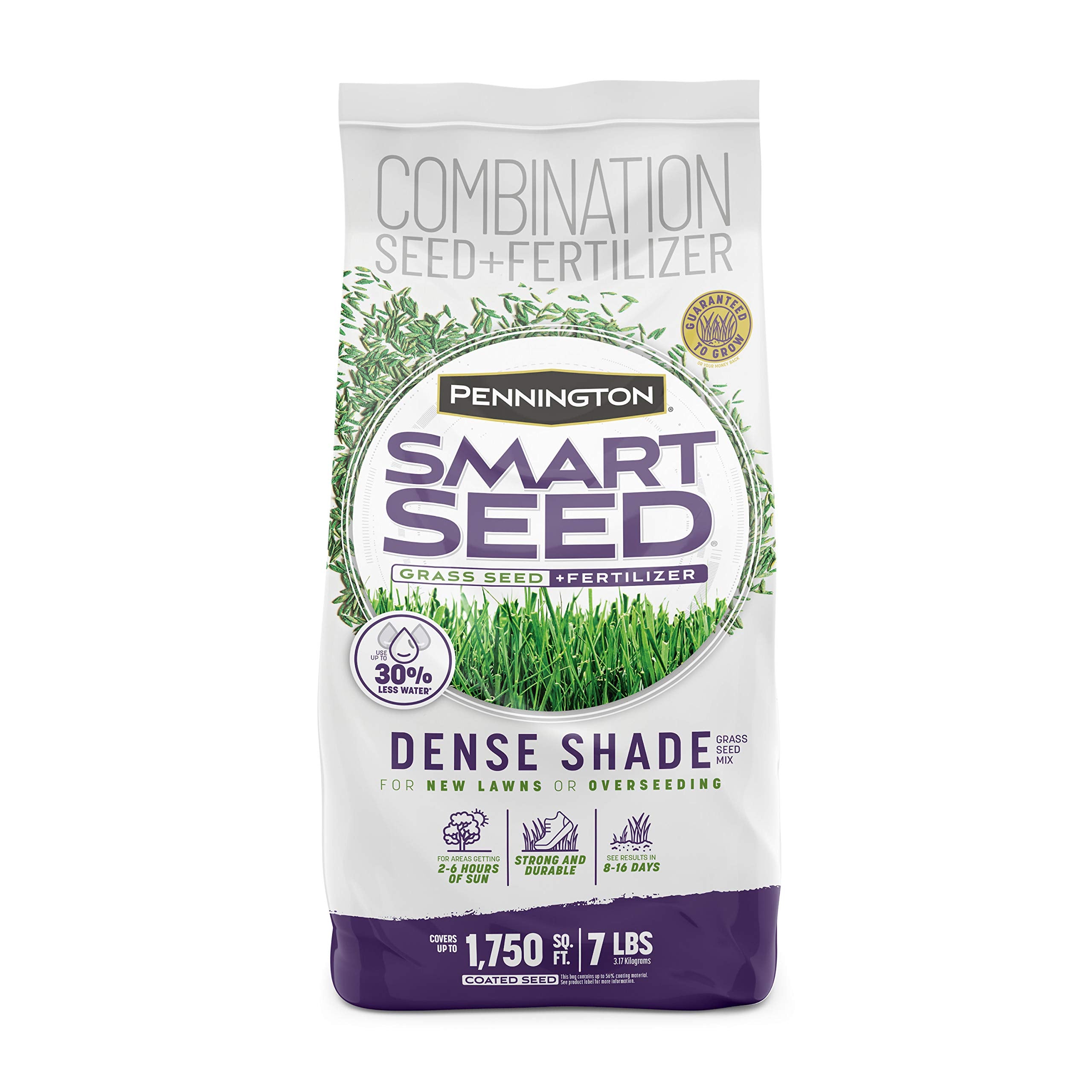 Pennington Dense Shade seed bag showcasing shade-tolerant lawn option
