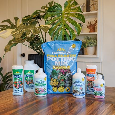 Pennington Easy-Dose bottle ready for indoor garden care.
