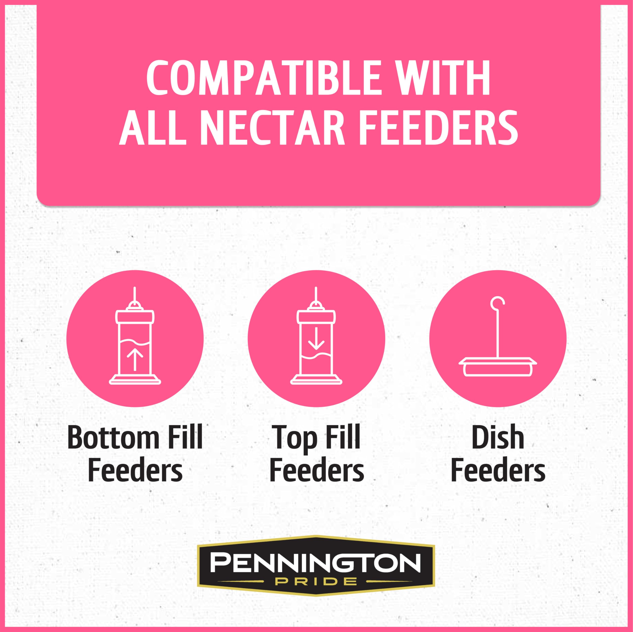 64-ounce Pennington Electro-Nectar bottle on kitchen counter.