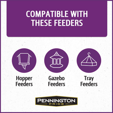 Pennington Pride ingredients close-up, premium real fruit and nuts birds love.