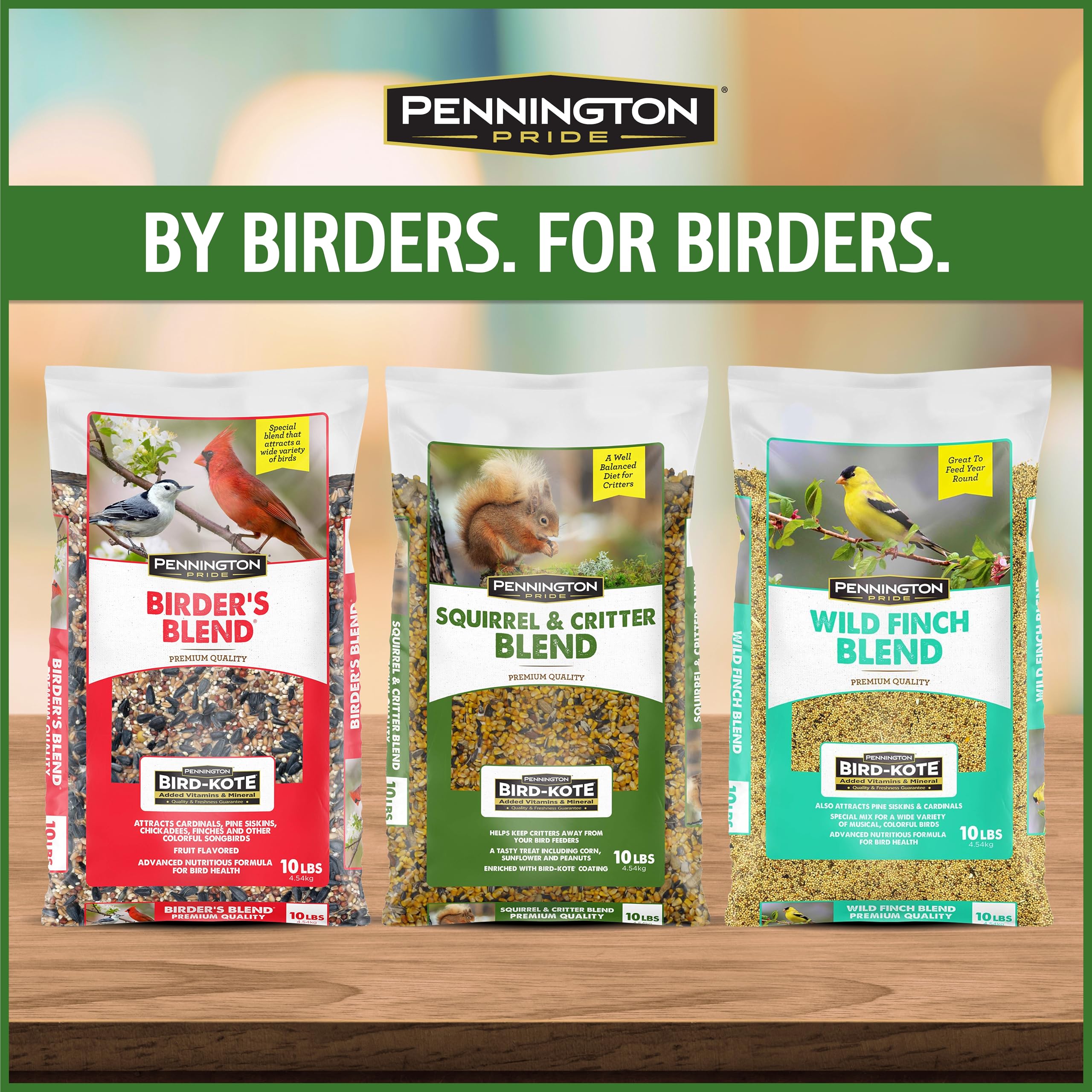 Ground sprinkling of Pennington Pride to invite wildlife to the yard