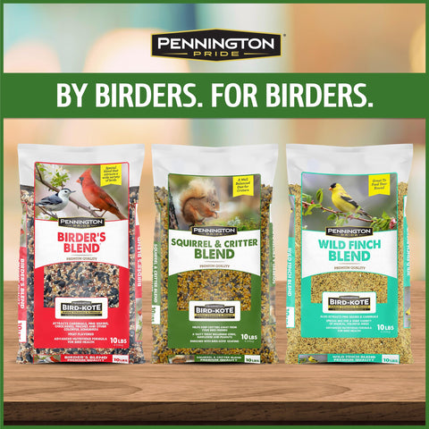 Ground sprinkling of Pennington Pride to invite wildlife to the yard