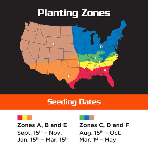 Pennington Rackmaster Durana seed enhancement tag signals faster emergence.