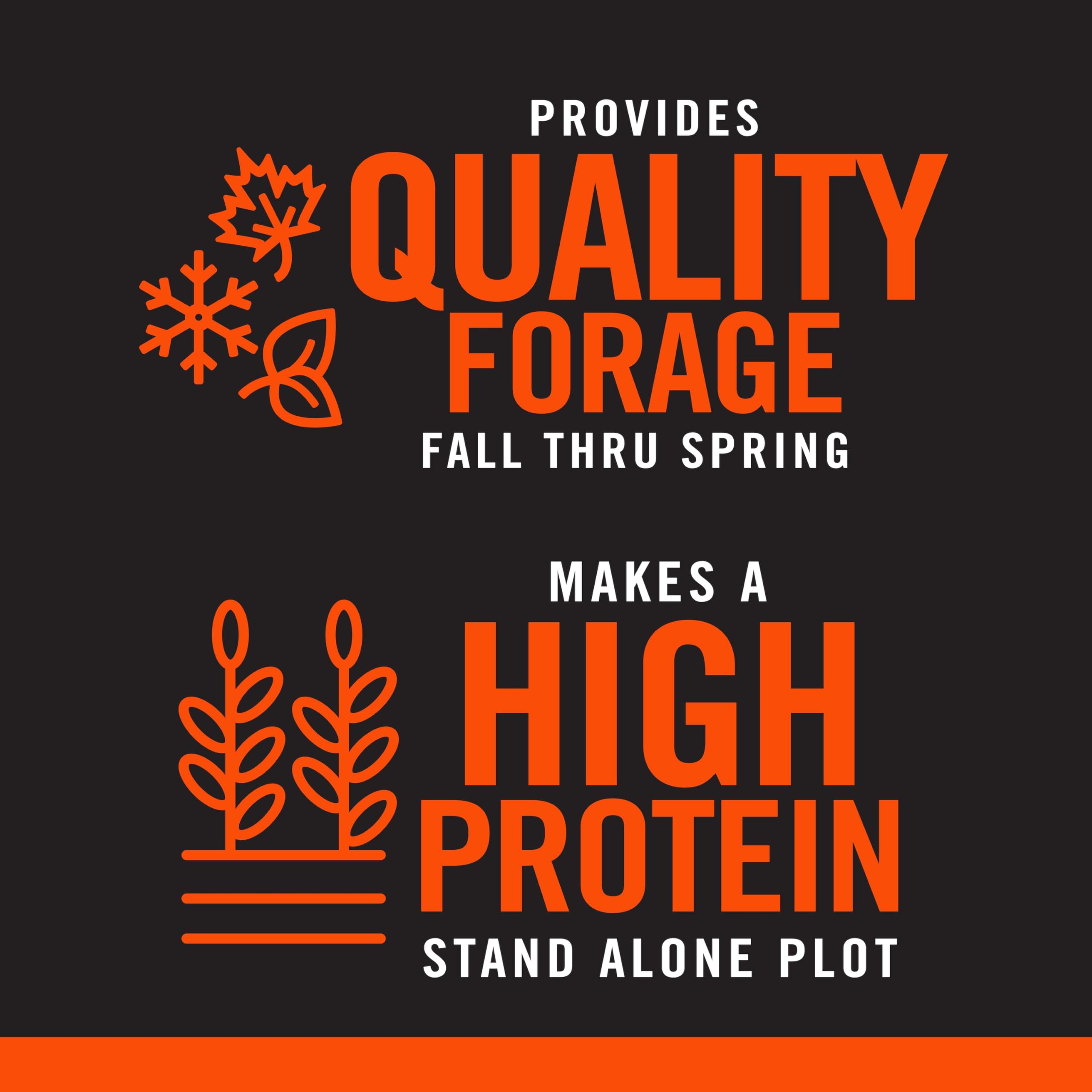 Pennington Rackmaster Durana protein-rich forage supports wildlife nutrition.
