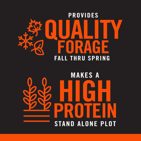 Pennington Rackmaster Durana protein-rich forage supports wildlife nutrition.