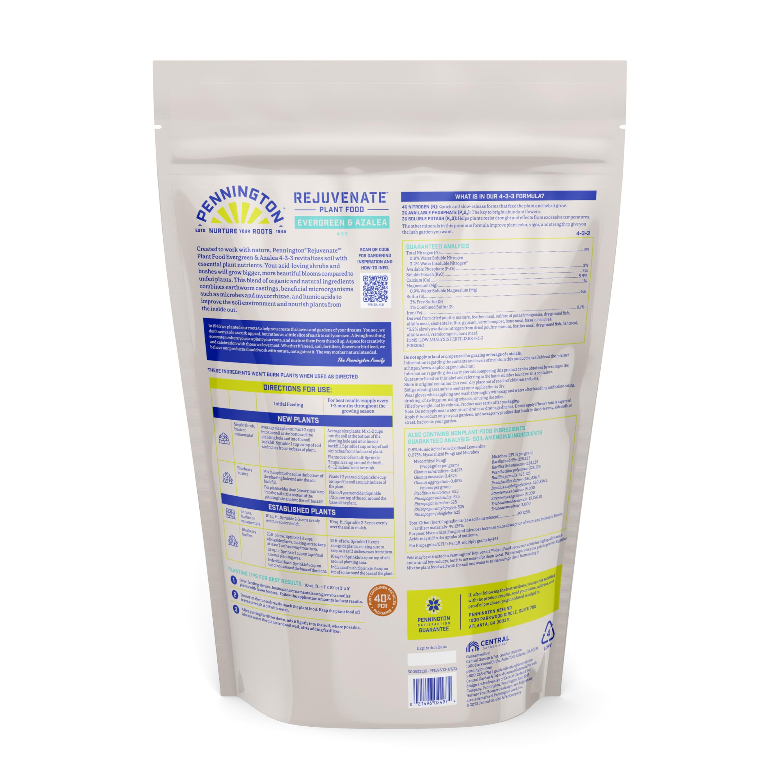 Pennington Rejuvenate microbes support nutrient uptake around plant roots.