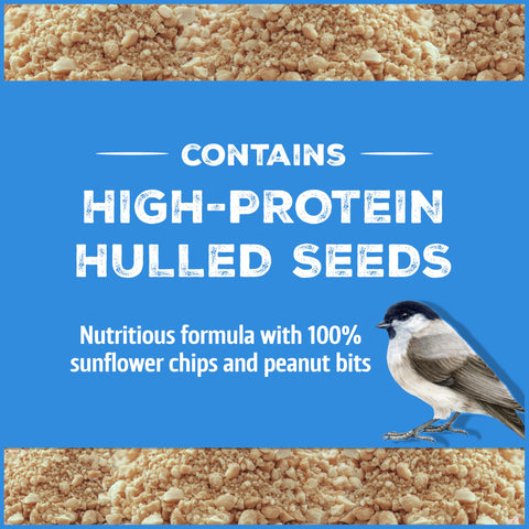 Pennington Select Chips & Bits hulled sunflower seeds provide high-protein nourishment for visiting birds