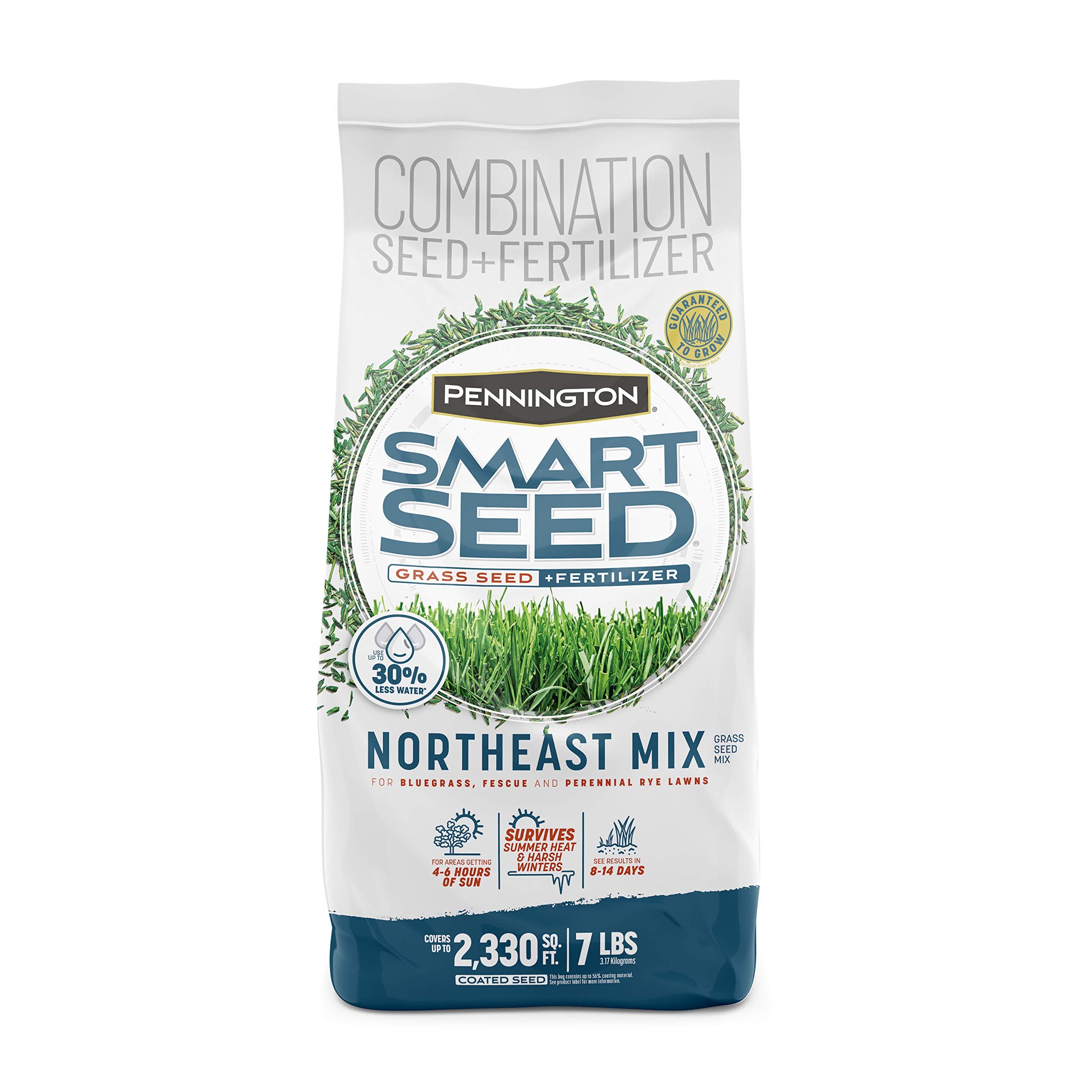 Bag of Pennington Smart Seed Northeast Mix ready for planting