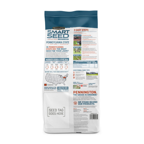 Pennington Smart Seed Pennsylvania Mix seed coat close-up showing fertilizer coating.