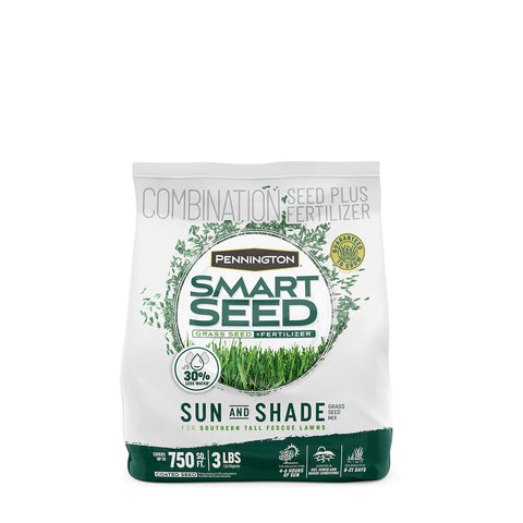 Pennington Smart Seed Sun and Shade Tall Fescue bag for 750 sq ft overseeding