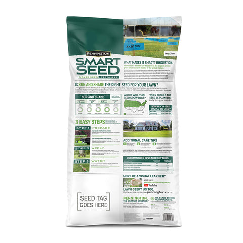 Pennington Smart Seed seed coat close-up highlighting fertilizer-enhanced coating for faster establishment.