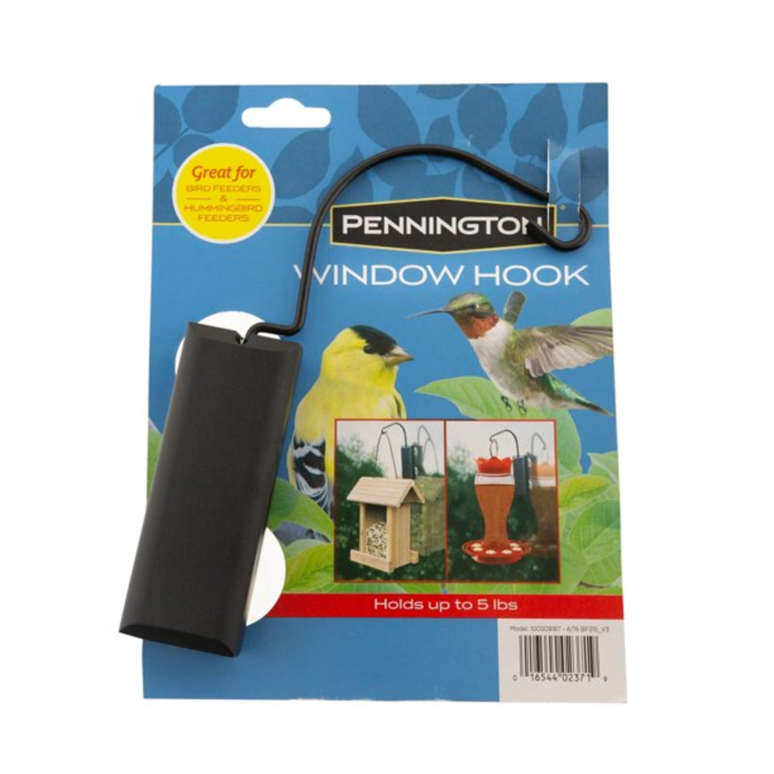 Pennington hummingbird feeder hook brings hummingbirds within reach of windows.