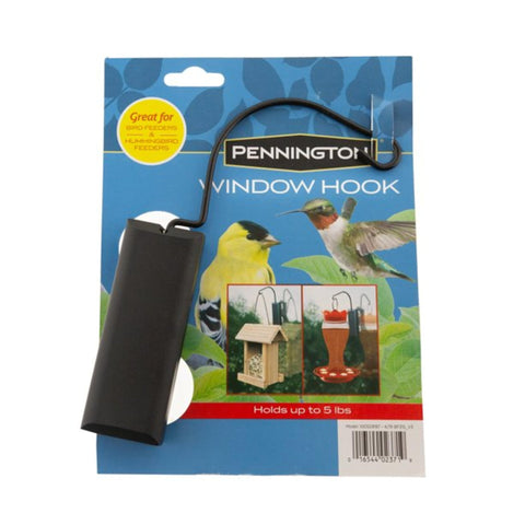 Pennington hummingbird feeder hook brings hummingbirds within reach of windows.