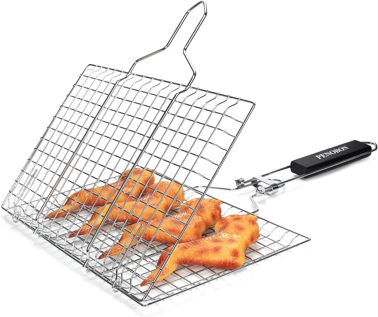 Penobon stainless steel basting brush for sauces and glazing.