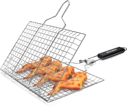 Penobon stainless steel basting brush for sauces and glazing.