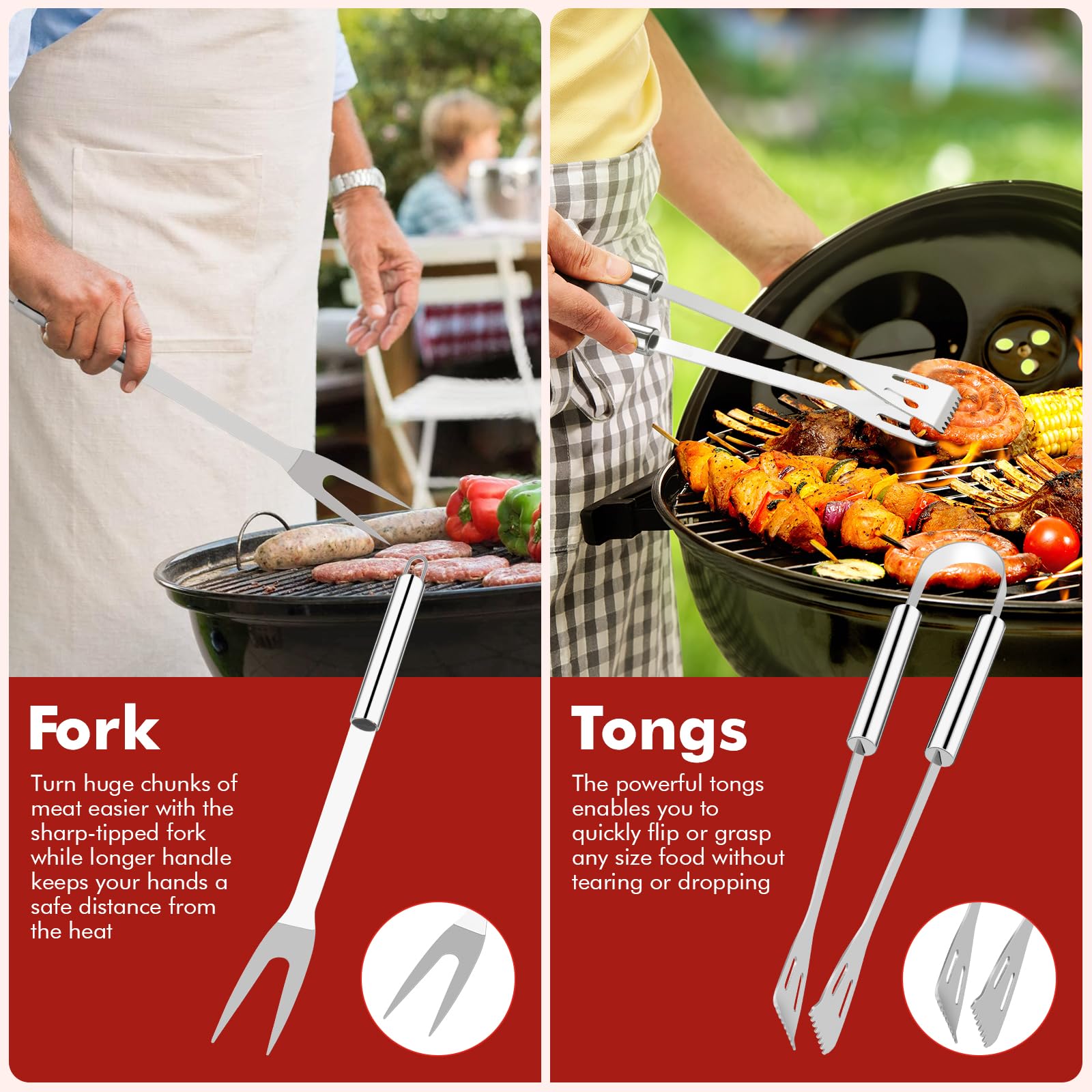 Penobon corn holders and skewers ideal for even corn and kebabs.