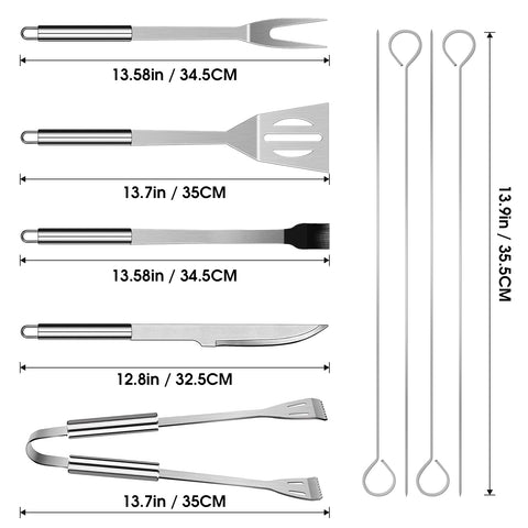 Penobon four skewers arranged for even cooking and handling