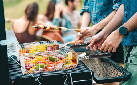 Penobon non-stick stainless surface allows quick cleanup after grilling