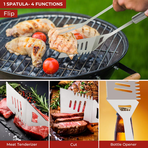 Penobon oxford-carrying bag keeps tools organized on outdoor cooking trips.