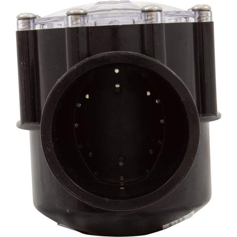 Pentair check valve 2-port straight installation closeup for quick maintenance