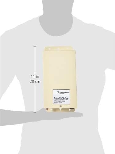 Pentair IntelliChlor display panel shows salt level and sanitizer output at a glance.