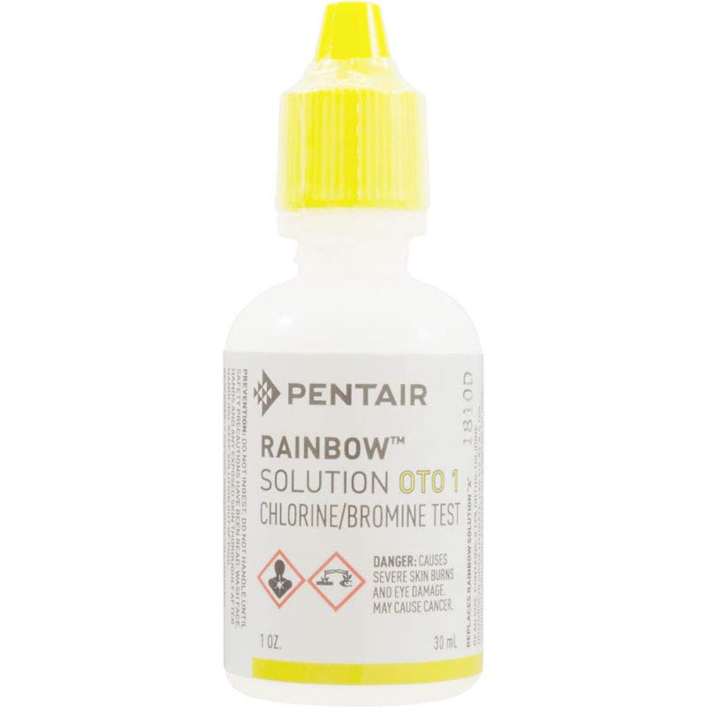 Pentair OTO test solution compact packaging for easy storage.