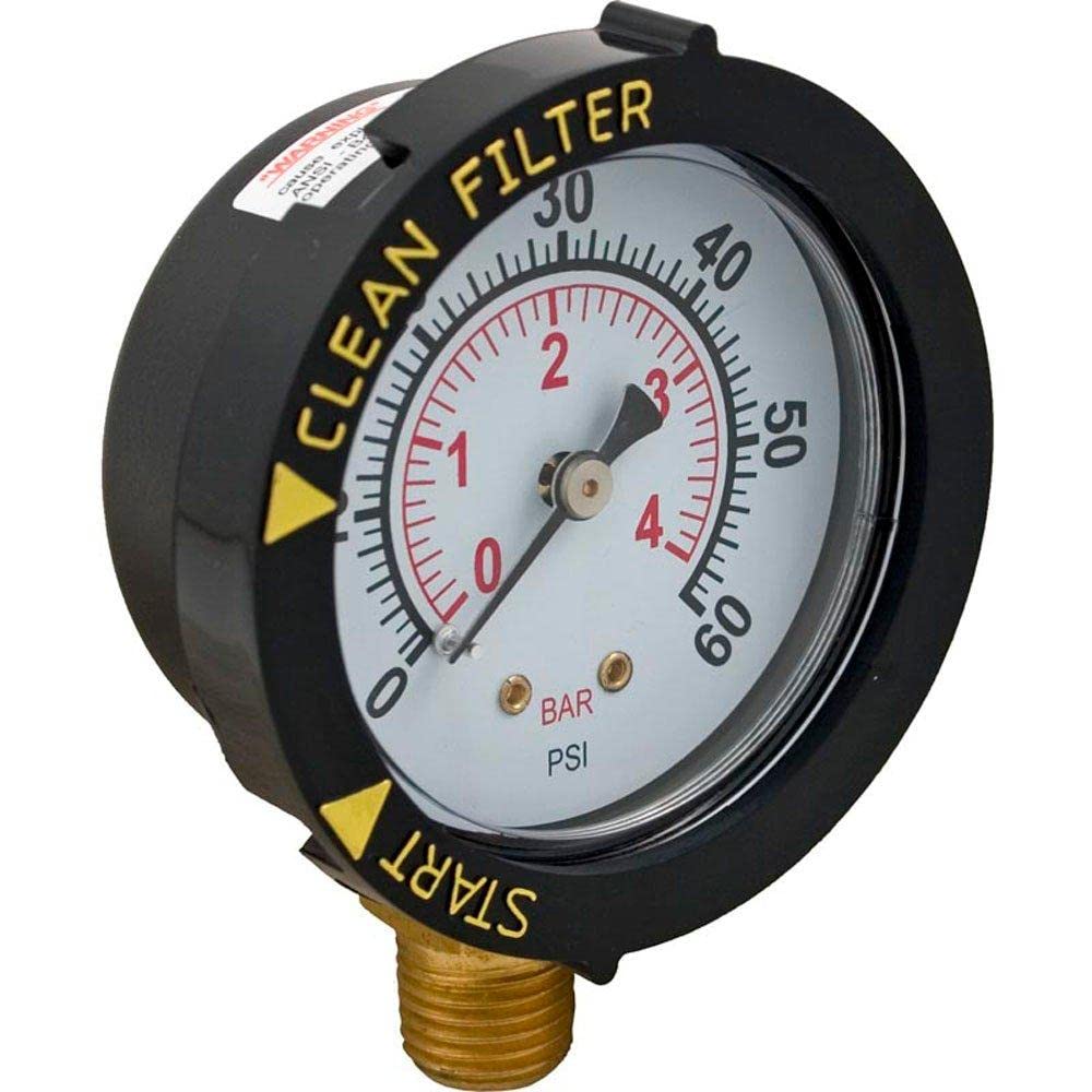 Pentair pressure gauge replacement for pool and spa valves ensures accurate readings and easy monitoring.