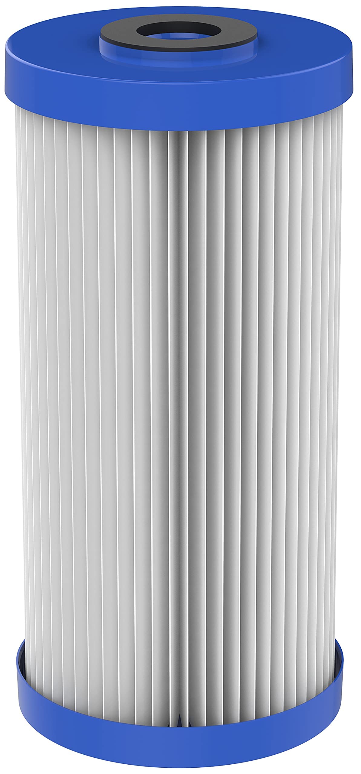 Pentek R50-BB pleated media close-up highlighting dirt-holding capacity