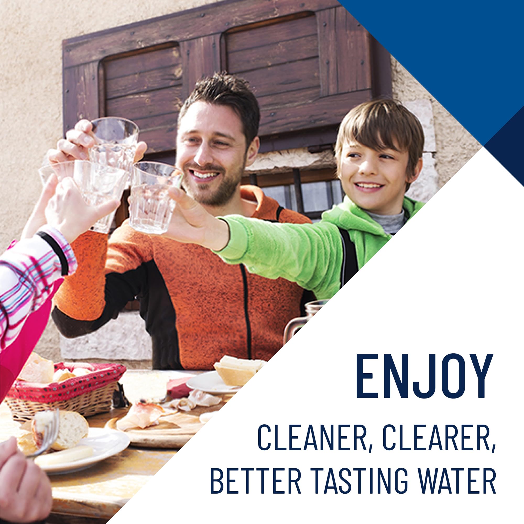 RFFE20-BB cartridge reduces iron content to improve taste and clarity.
