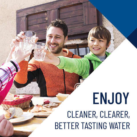 RFFE20-BB cartridge reduces iron content to improve taste and clarity.