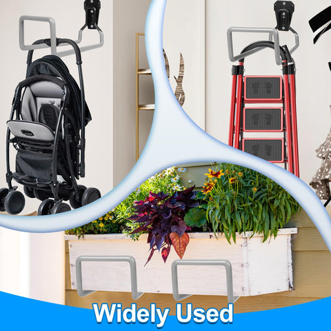 PeoMev durable hose hanger includes rustproof metal construction for longevity.