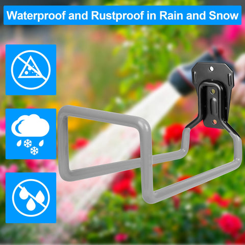 PeoMev garden organization tool keeps hoses neat after use.