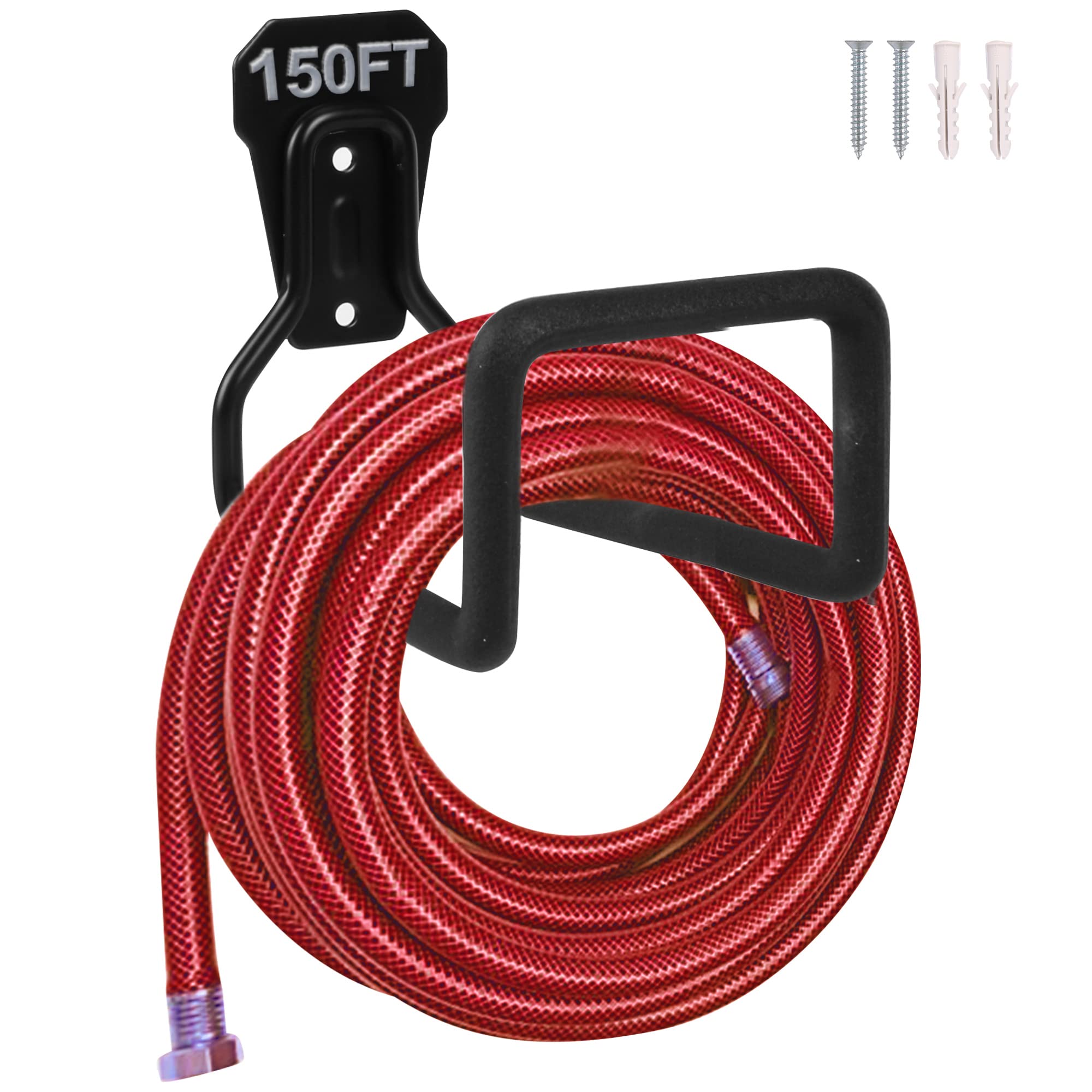 PeoMev heavy-duty hose hanger 2-pack keeps hoses organized and tangle-free