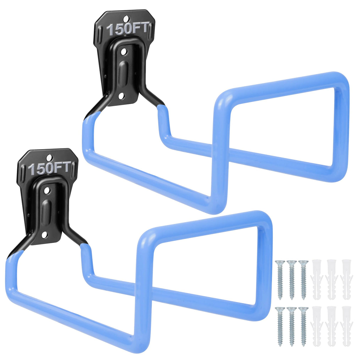 PeoMev hose hanger wall mount assembly demonstrates durable metal construction for outdoor storage