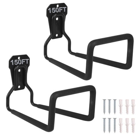 PeoMev hose hanger wall mount with sturdy metal construction for outdoor storage