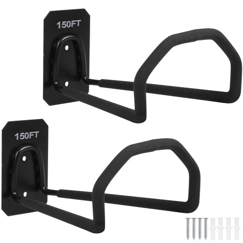 PeoMev hose hanger wall mount two-pack keeps hoses organized and easy to reach