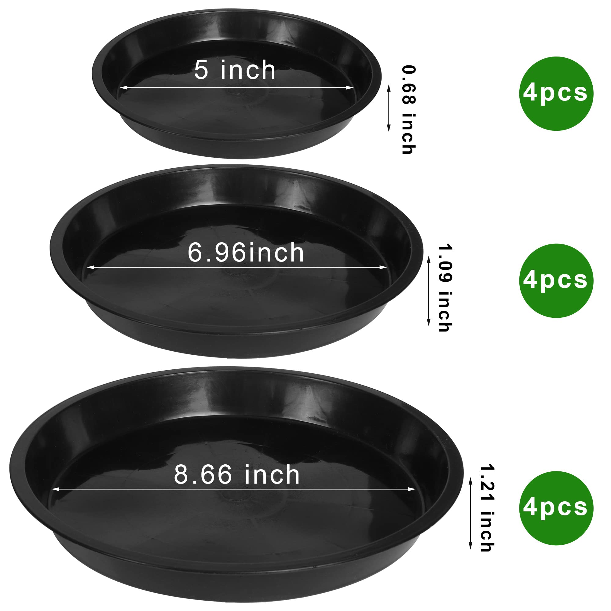 PeoMev indoor outdoor plant tray ideal for shelves, patios, and windowsills.