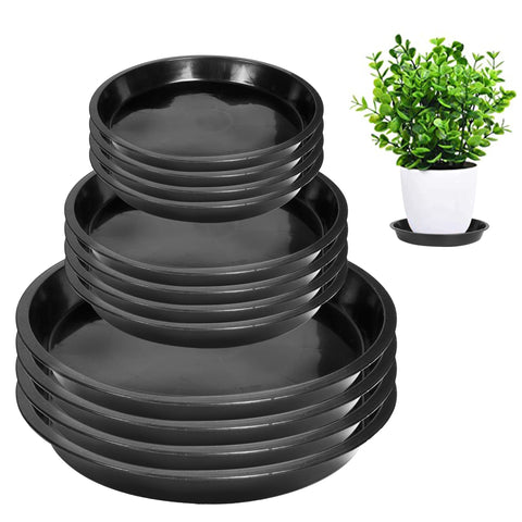 PeoMev 6-inch round plant saucer protects surfaces by catching excess water.