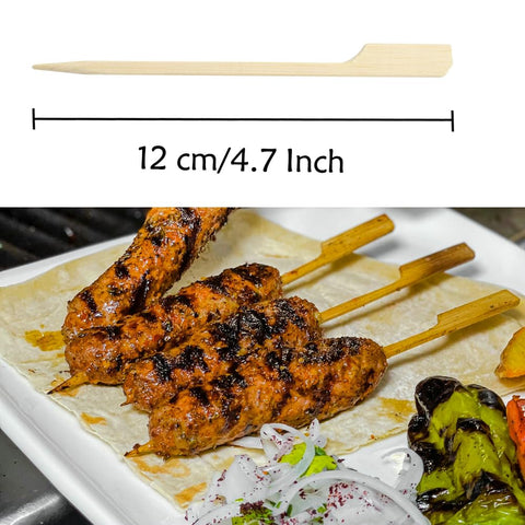 PEOUWNES eco-friendly bamboo skewers ideal for appetizers and canapés