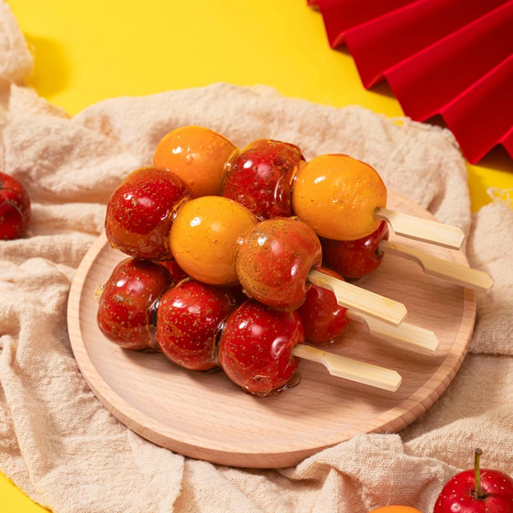 PEOUWNES 4.7-inch skewers perfect for BBQs, picnics, and snacks