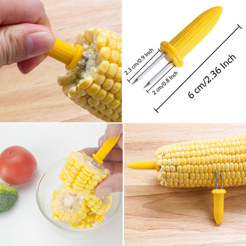 PEOUWNES corn holders are easy to clean and maintain after outdoor meals.