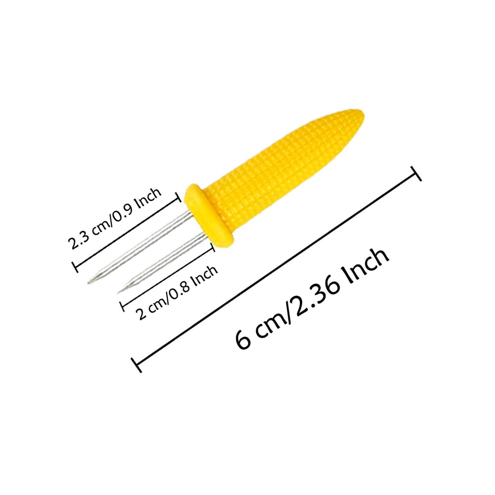 PEOUWNES outdoor camping design makes corn easy to grip during campfire cooking.