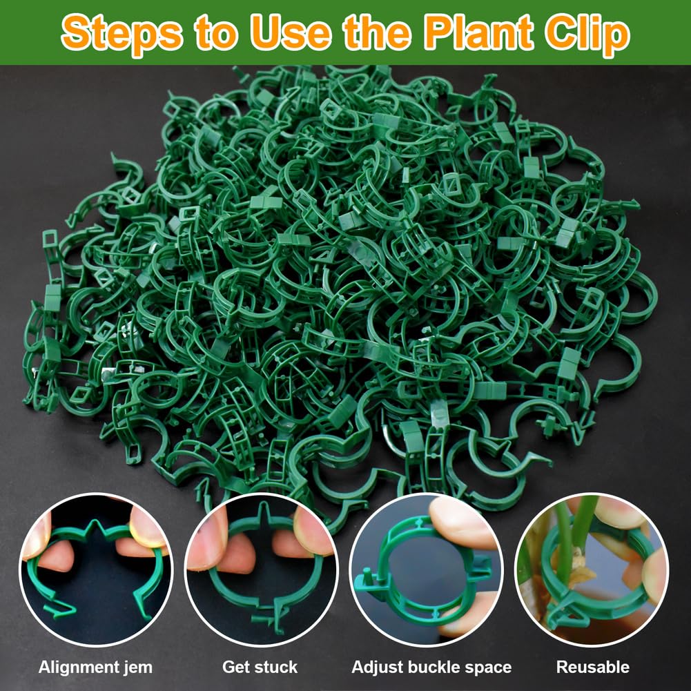 PEOUWNES cucumber vine clip improves airflow and support.