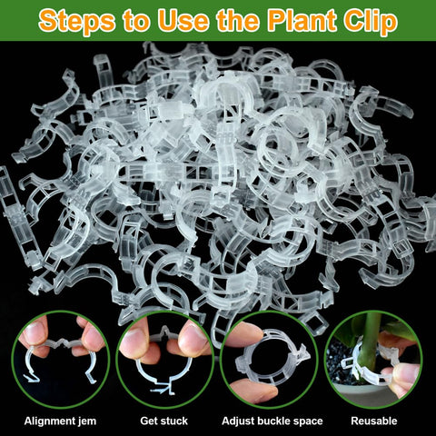 PEOUWNES pepper clip supporting stem without damaging growth.