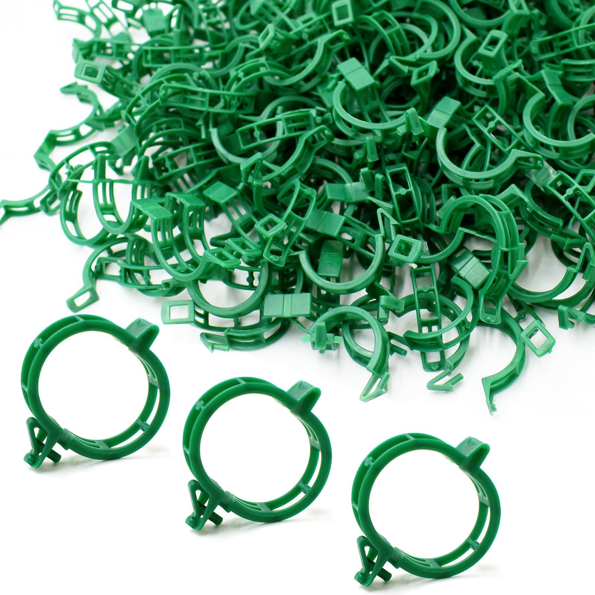 PEOUWNES plant support clips pack 200 for durable, reusable garden fixing.