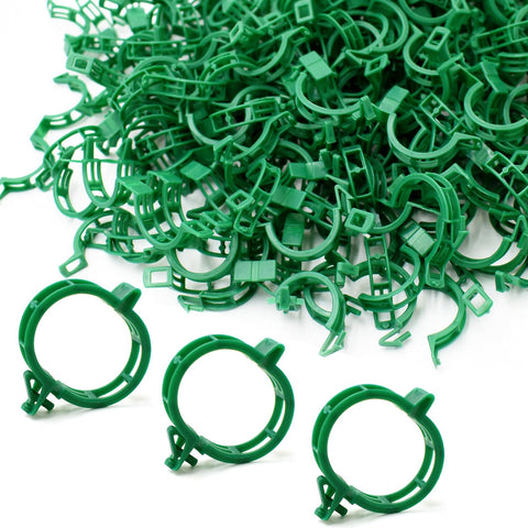 PEOUWNES plant support clips pack 200 for durable, reusable garden fixing.