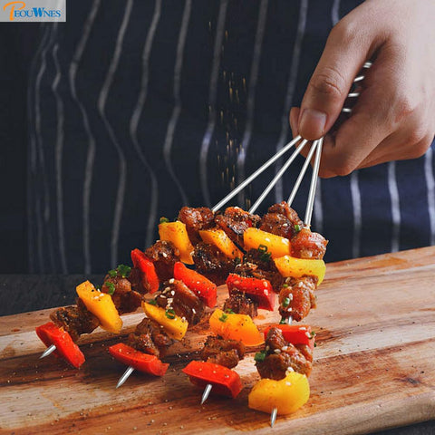 PEOUWNES reusable kebab sticks reduce waste while grilling